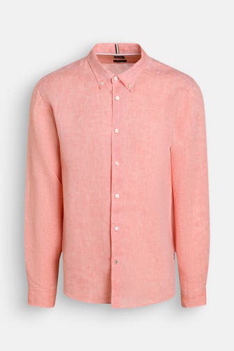 BOSS Leinen-Hemd Regular Fit