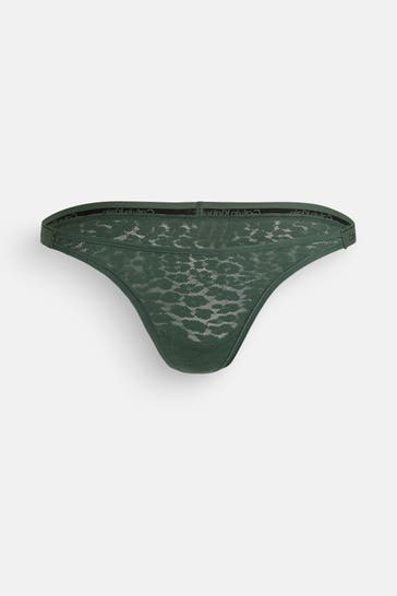 CK UNDERWEAR String dunkelgrün