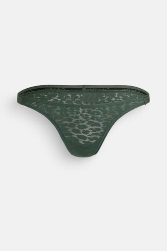 CK UNDERWEAR String dunkelgrün