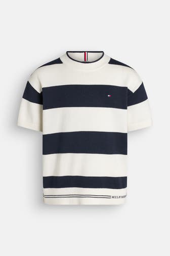 TOMMY HILFIGER Strickshirt gestreift