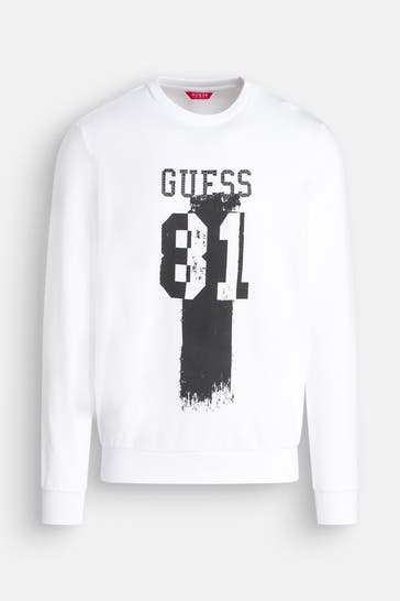 GUESS Sweatshirt weiß