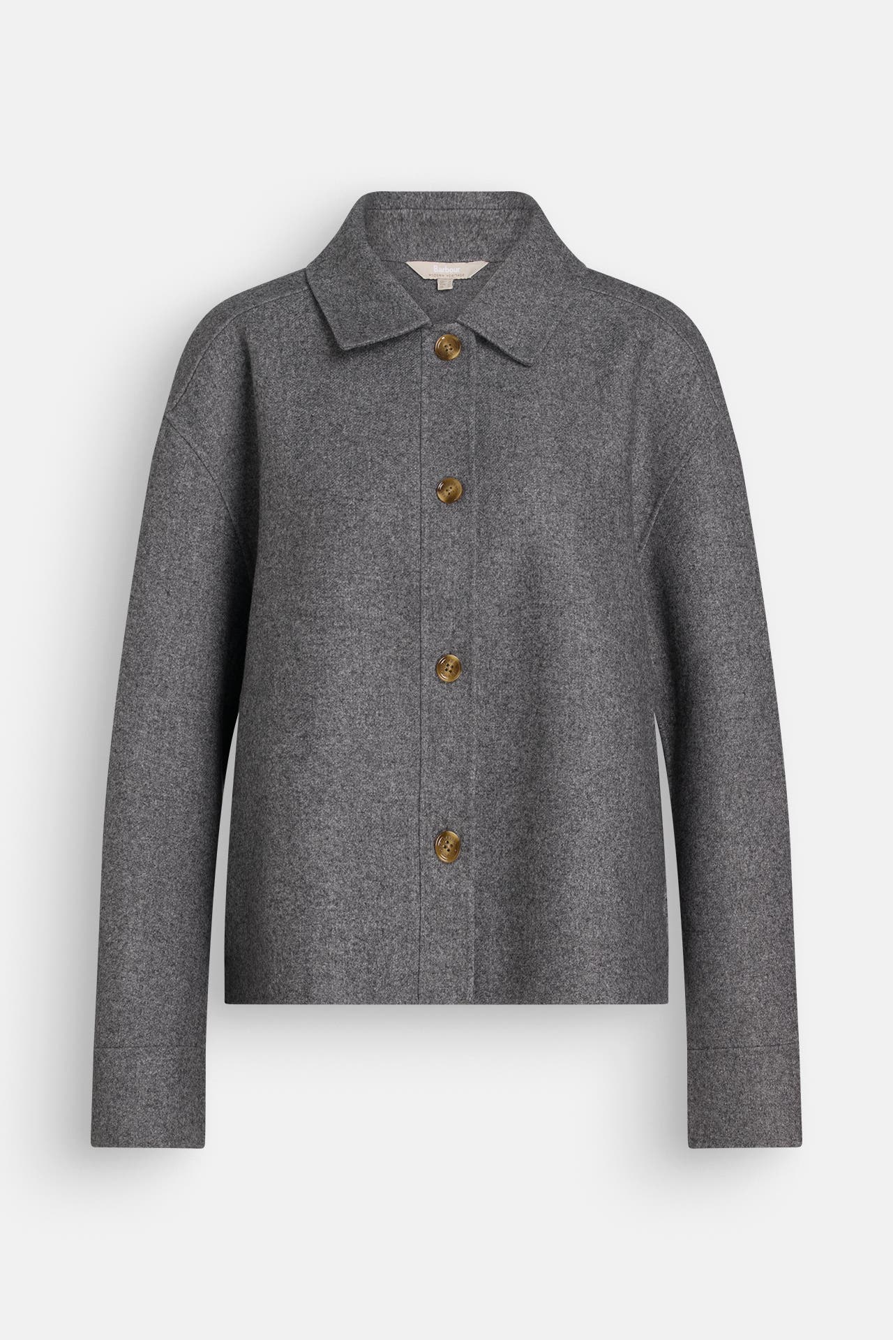 BARBOUR Wollmix-Übergangsjacke 'Emery' grau meliert, Bild 1