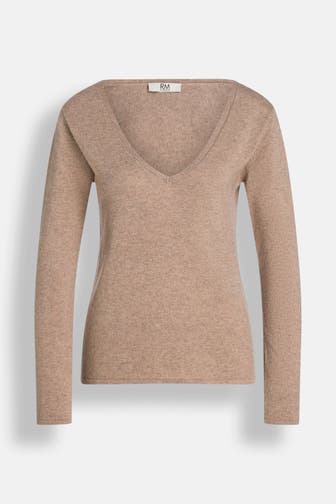 RM BY ROSEMUNDE Strickpullover 'Sofia' hellbraun