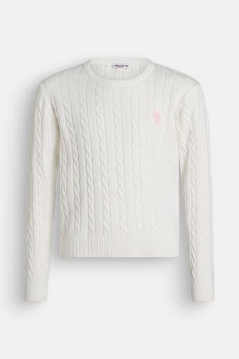 U.S. POLO ASSN. Strickpullover 'Mila' ecru