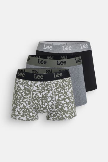 LEE 3er-Pack Boxer Trunks 'Reo' mehrfarbig