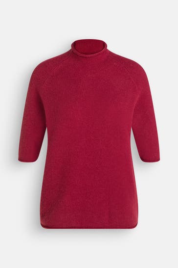 LUISA CERANO Strickshirt weinrot