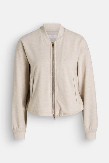 RIANI Sweatjacke sand meliert