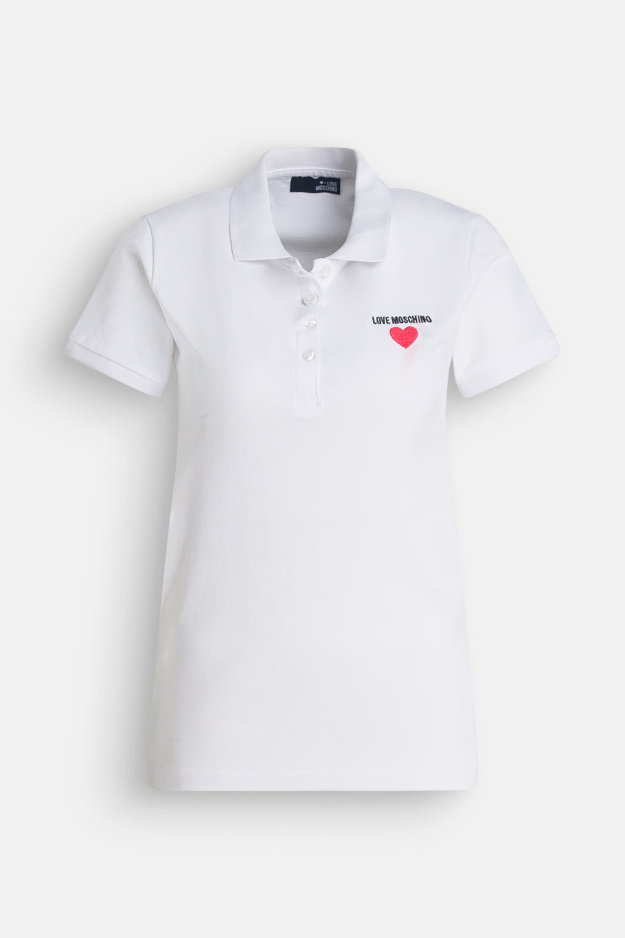 LOVE MOSCHINO Polo-Shirt weiß, Bild 1