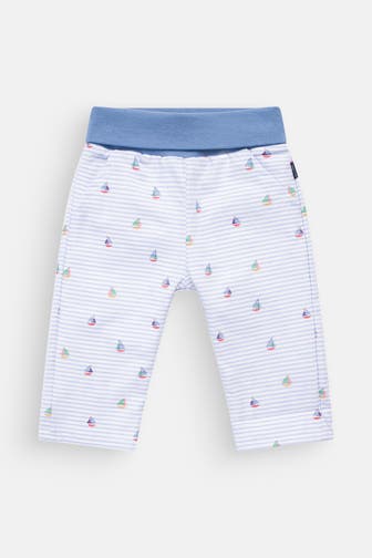 SANETTA Sweatpants taubenblau gestreift