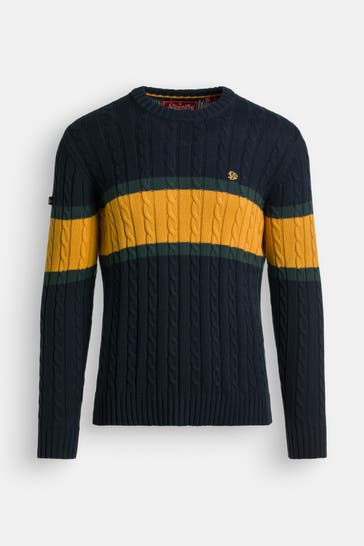 SUPERDRY Strickpullover mehrfarbig