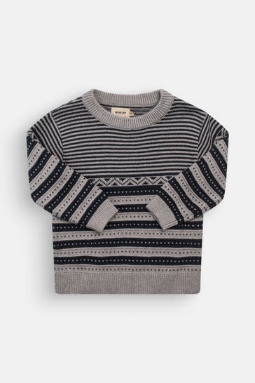 WHEAT Strickpullover 'Janus' zweifarbig