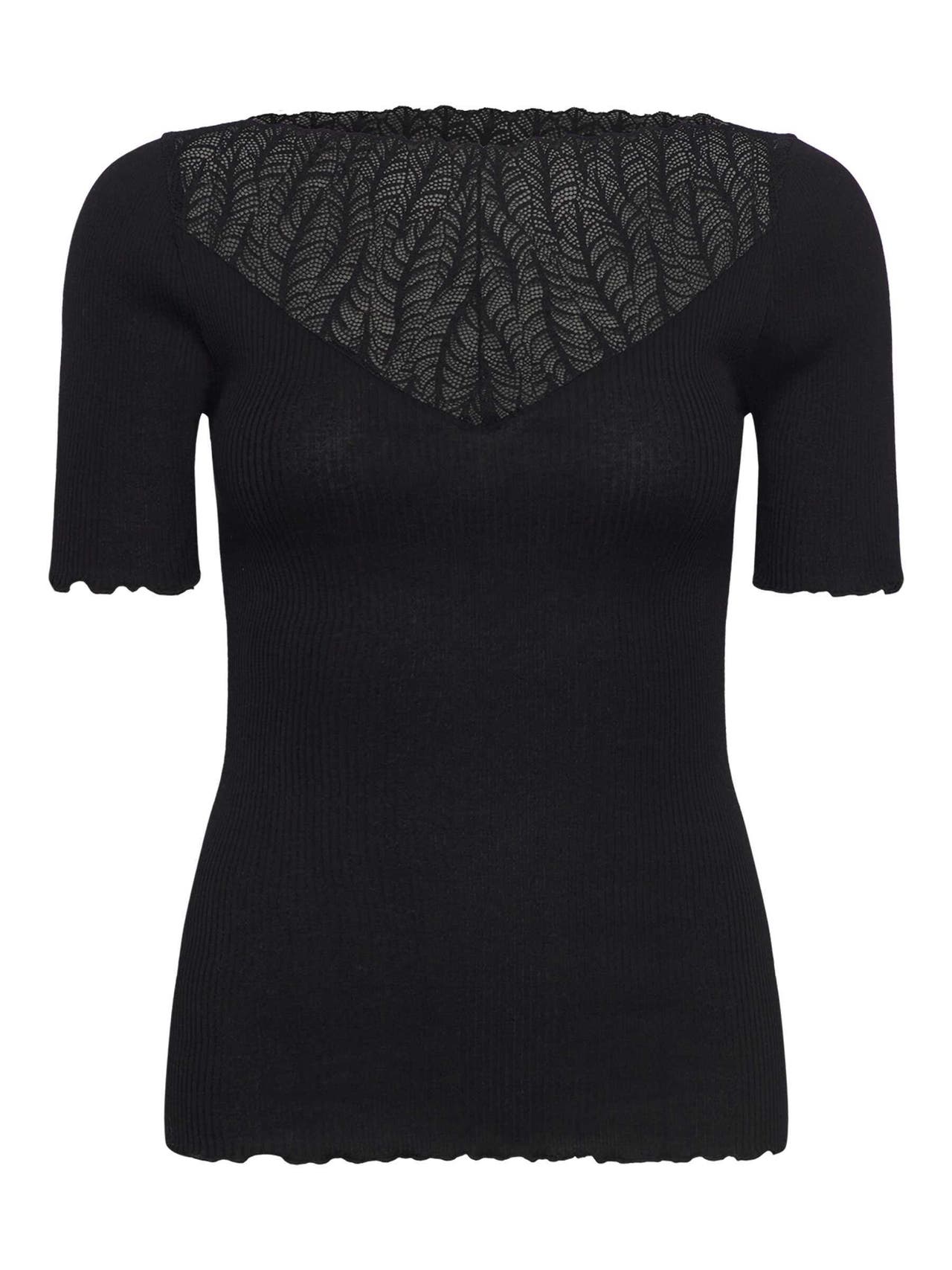 ROSEMUNDE Seidenmix-Shirt schwarz, Bild 1