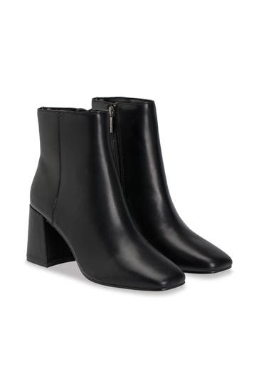 STEVE MADDEN Lederstiefeletten 'Restore' schwarz