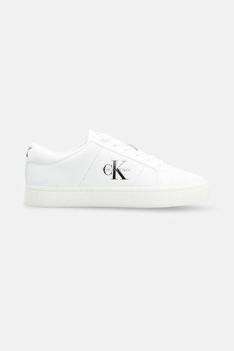 CALVIN KLEIN Leder-Sneaker weiß