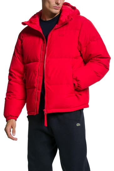 LACOSTE Daunenjacke rot
