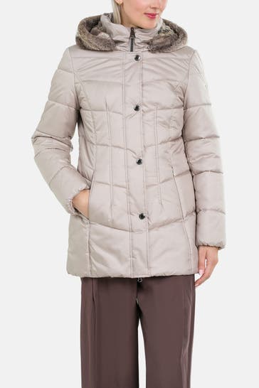 BETTY BARCLAY Steppmantel greige