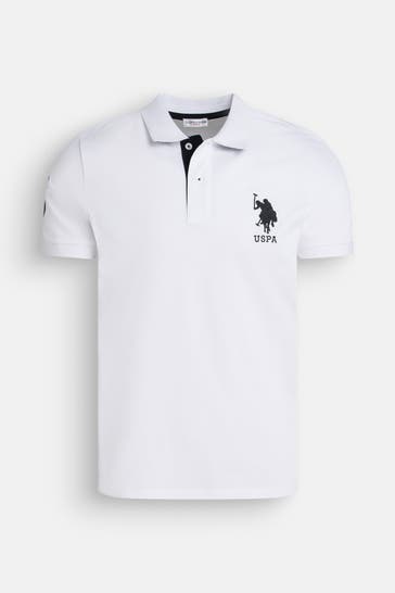 U.S. POLO ASSN. Polo-Shirt weiß