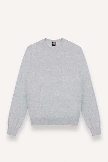 COLMAR Leinenmix-Pullover hellgrau