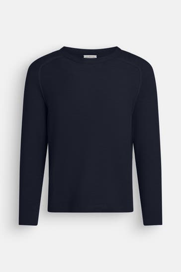 PHIL PETTER Wollpullover dunkelblau