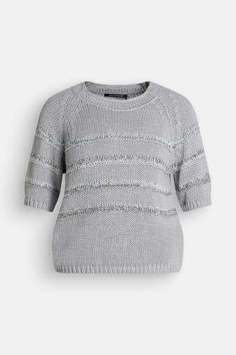 LUISA CERANO Strickshirt grau