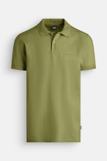 BOSS Polo-Shirt 'Firenze' oliv