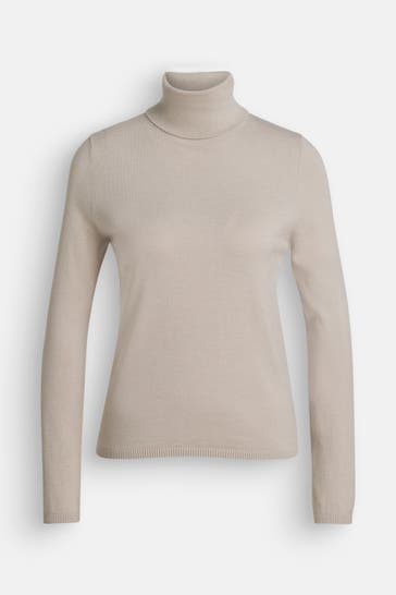 LUISA CERANO Rollkragenpullover greige