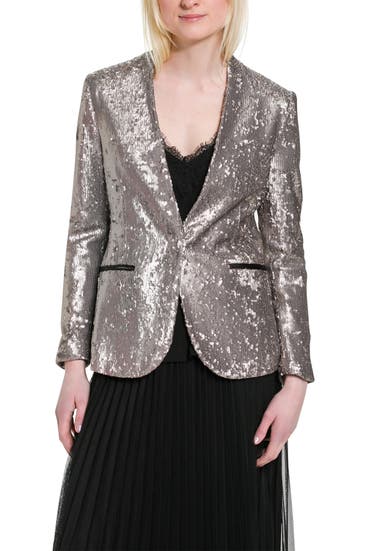 ALLSAINTS - Blazer 'Leigh Sequin' silber