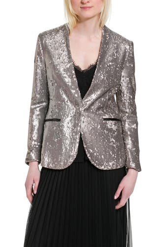 ALLSAINTS Blazer 'Leigh Sequin' silber