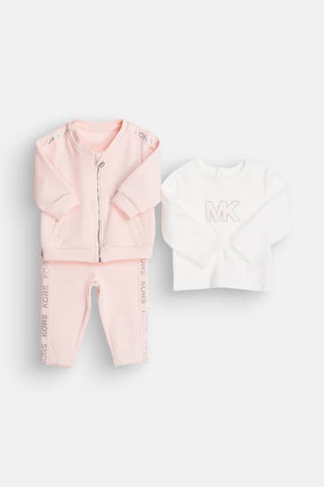MICHAEL KORS Set: Sweatjacke, Longsleeve und Sweatpants