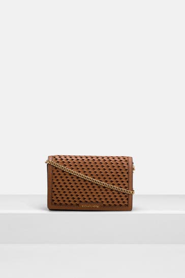 MICHAEL MICHAEL KORS Umhängetasche 'Flap Chin' cognac