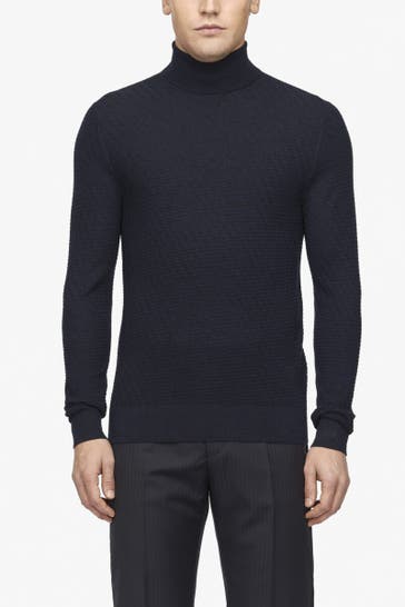 TIGER OF SWEDEN Strickpullover 'Nevile' nachtblau