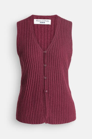 MARC O'POLO DENIM Pullunder burgunder