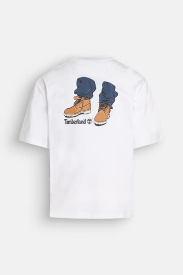 TIMBERLAND T-Shirt 'Big T' weiß