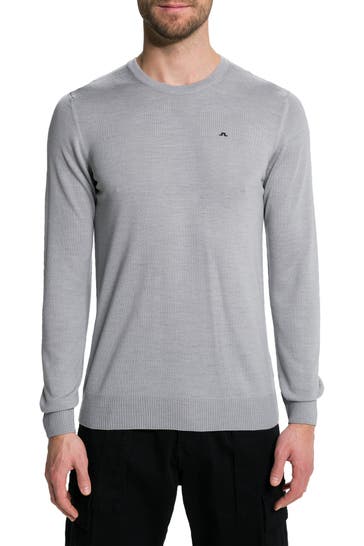J.LINDEBERG Strickpullover hellgrau
