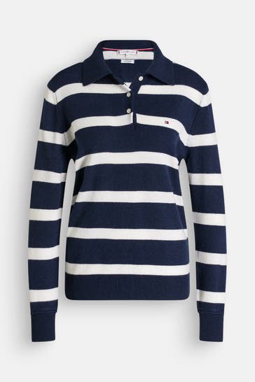 TOMMY HILFIGER Wollmix-Pullover gestreift