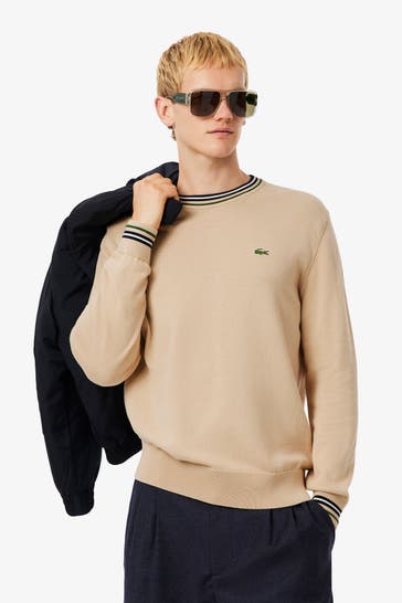 LACOSTE Strickpullover beige
