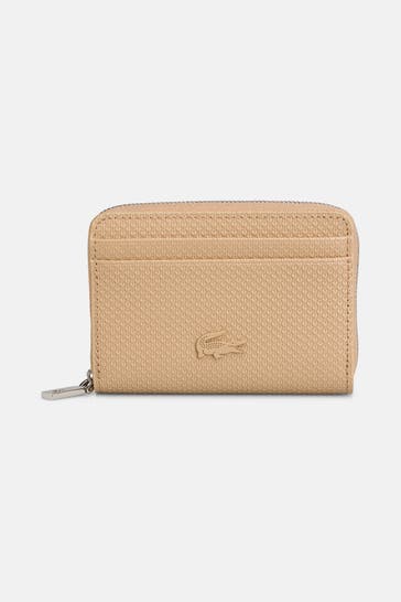 LACOSTE Ledergeldbörse beige