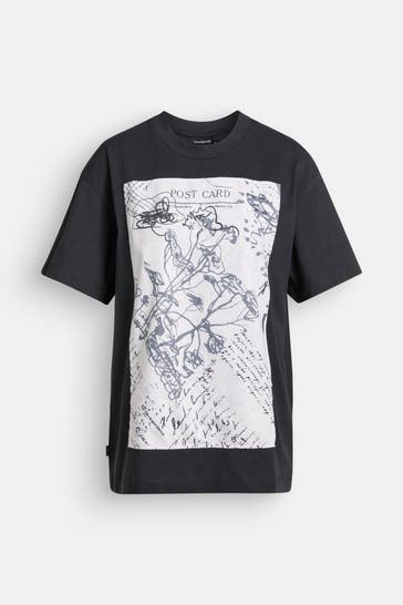 DESIGUAL T-Shirt schwarz