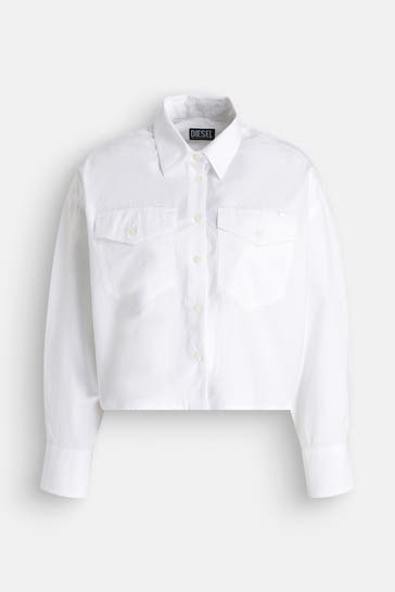 DIESEL Casual-Bluse weiß