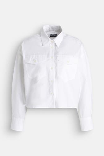 DIESEL Casual-Bluse weiß