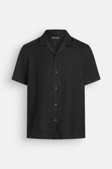 MICHAEL KORS Leinen-Kurzarmhemd Relaxed Fit
