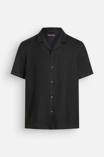 MICHAEL KORS Leinen-Kurzarmhemd Relaxed Fit