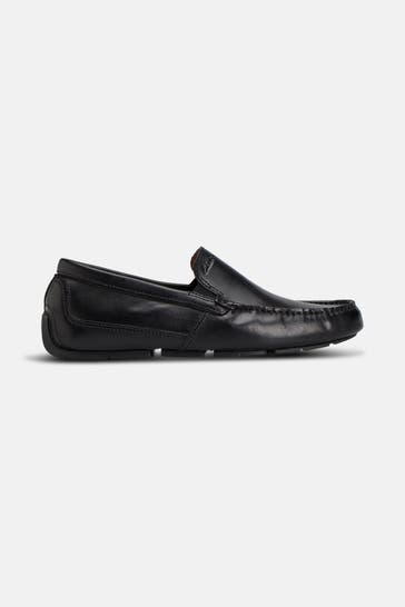 CLARKS Mokassins schwarz Regular Fit