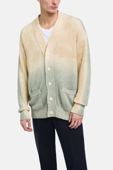 ROBERTO COLLINA Strickjacke zweifarbig