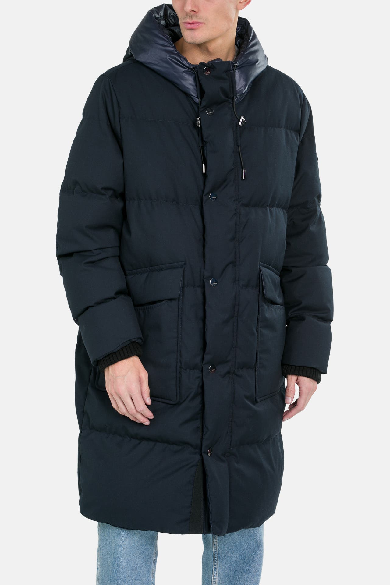 HANDSTICH Steppmantel 'Preston' navy, Bild 1