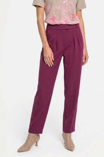 RICH & ROYAL Stoffhose weinrot