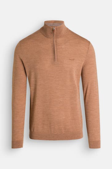GANT Strick-Troyer hellbraun