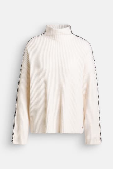 FRIEDA & FREDDIES NY Wollmix-Strickpullover ecru