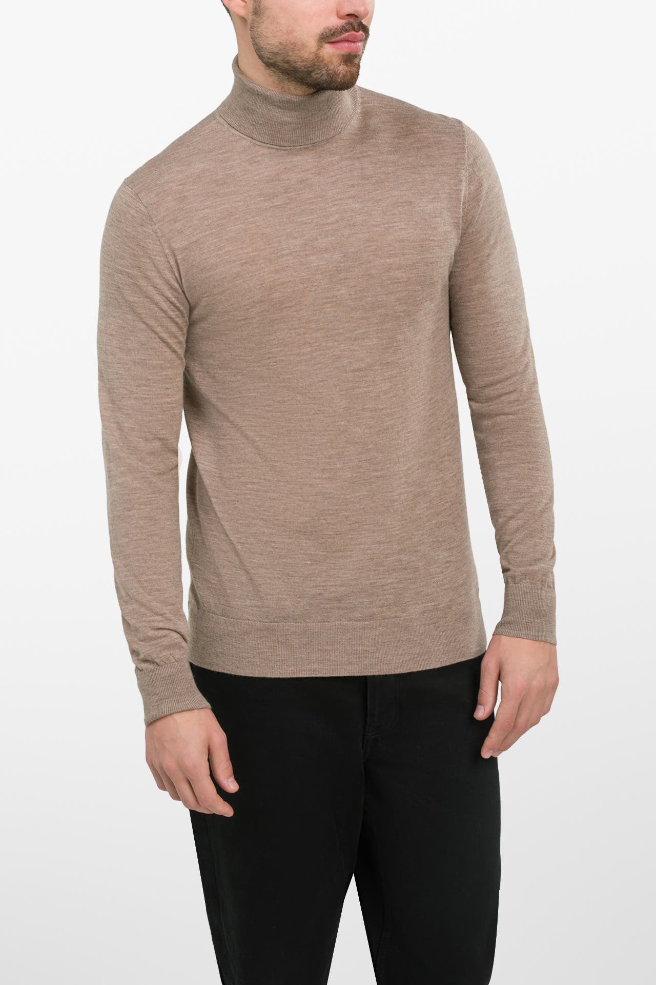 TIGER OF SWEDEN Rollkragenpullover 'Nevile' beige, Bild 1