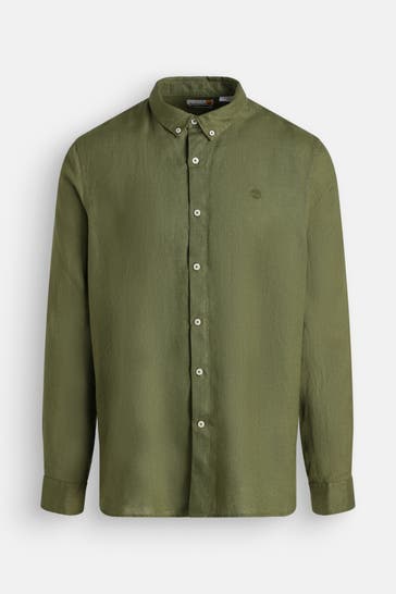 TIMBERLAND Leinenhemd grün